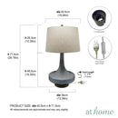 Deluxe Ulrick Nordic 28 Inches Ceramic Table Lamp