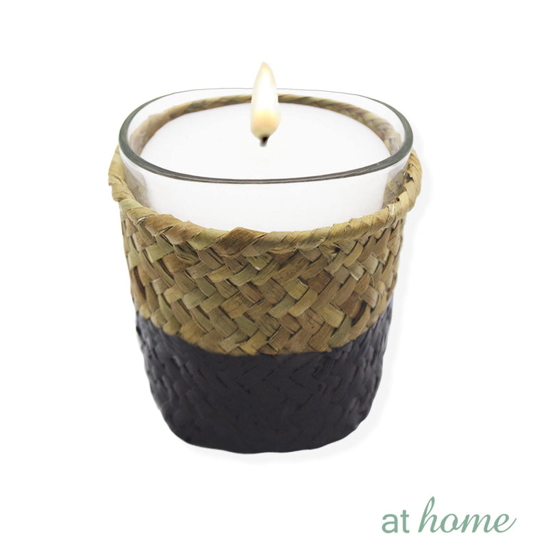 Scented Jar Candle With Woven Cover - Sunstreet