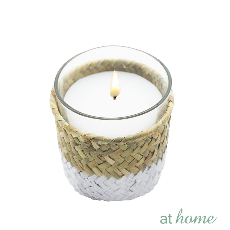 Scented Jar Candle With Woven Cover - Sunstreet