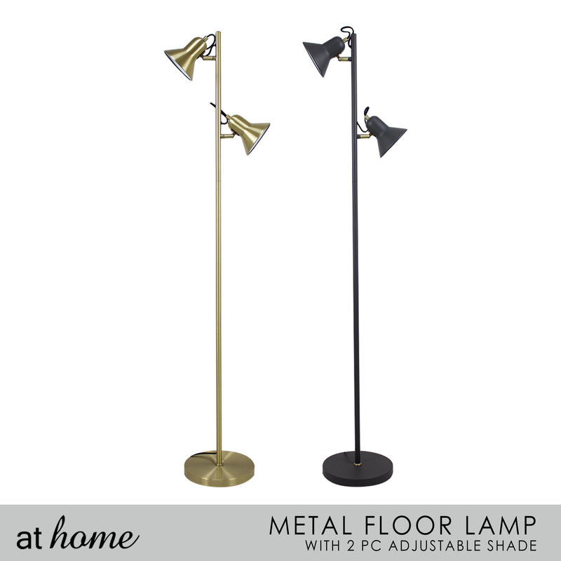 Henrick 61 Inches Metal Floor Lamp Adjustable Head Lights