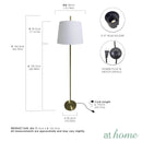 Deluxe Harvey Nordic Metal Floor Table Lamp