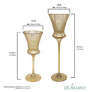 Yassi Tall Glass Candle Holder