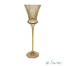 Yassi Tall Glass Candle Holder
