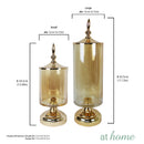 Amber Glass Apothecary Jar