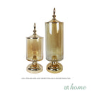 Amber Glass Apothecary Jar