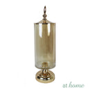 Amber Glass Apothecary Jar