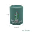 Green Life Cylinder Shape Ceramic Oil Burner - Sunstreet