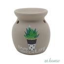 Green Life Round Shape Ceramic Oil Burner - Sunstreet