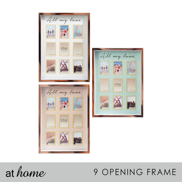 Collage Family Picture Frame 9 Photo Slots