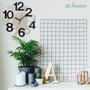 Stylish Silent Wall Clock With Embossed Numbers - Sunstreet