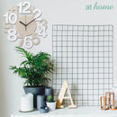 Stylish Silent Wall Clock With Embossed Numbers - Sunstreet