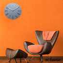 Sleek Silent Wall Clock Embossed Numbers - Sunstreet