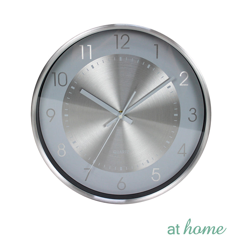 Deluxe Eugene Silent Metal Wall Clock 12“ Inches