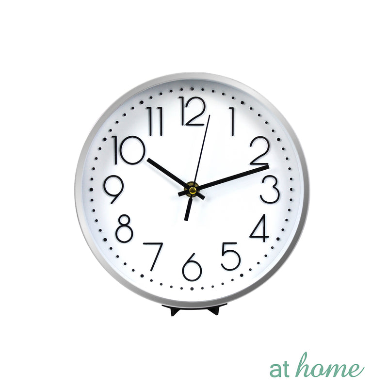 Grey Wall Clock With Stand