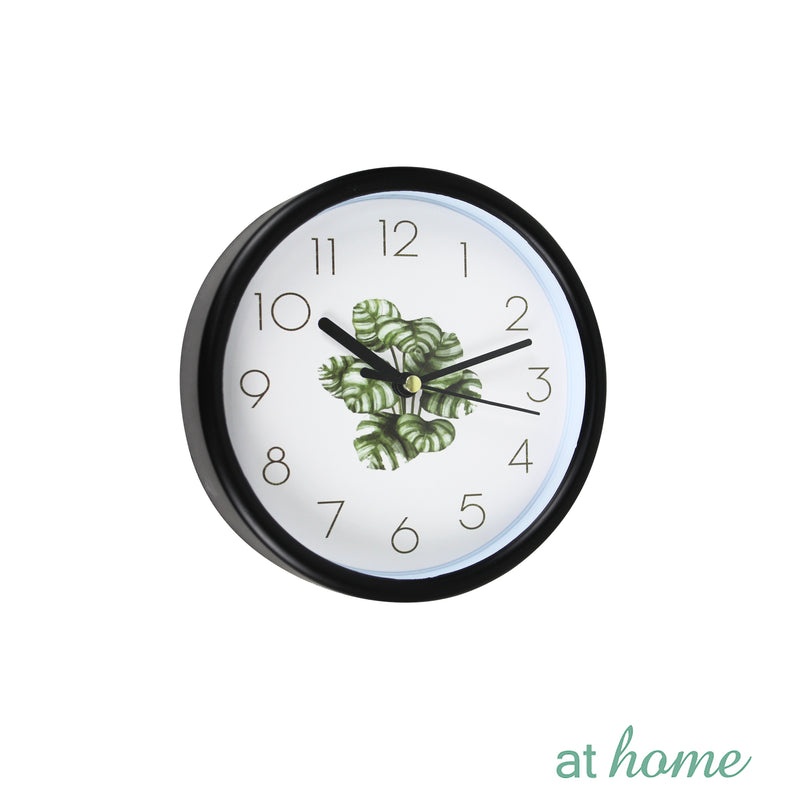 Floral & Leaf Design Silent Wall Clock