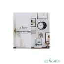 Jean Silent Wall Clock w/ Hidden Storage