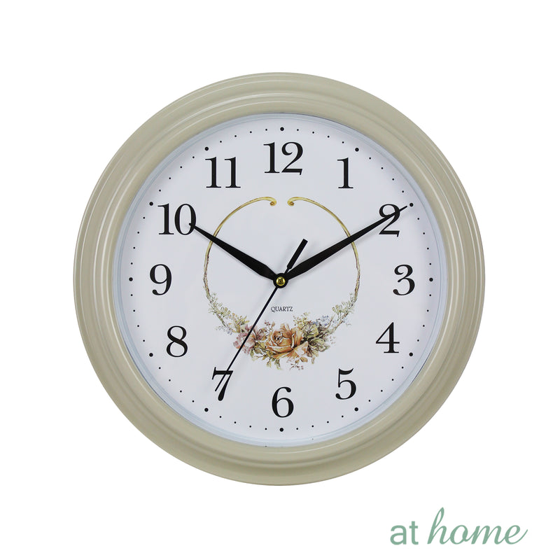 Love Flower Round Wall Clock