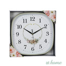 Love Flower Square Wall Clock