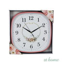 Love Flower Square Wall Clock