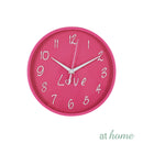 Pink Love Wall Clock