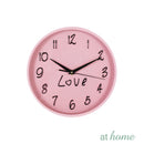 Pink Love Wall Clock