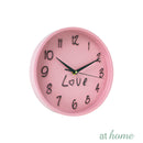 Pink Love Wall Clock