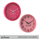 Pink Love Wall Clock