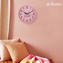 Pink Love Wall Clock
