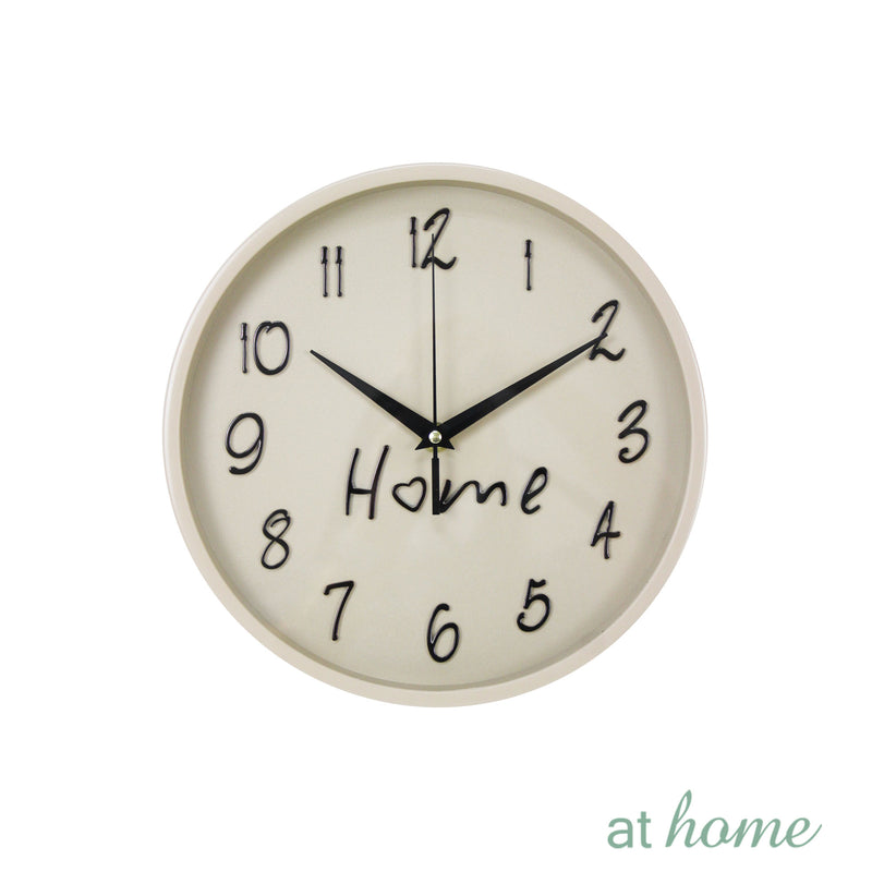 Just Home Pastel Silent Analog Wall Clock 9.8”