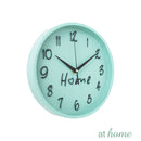 Just Home Pastel Silent Analog Wall Clock 9.8”