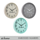 Just Home Pastel Silent Analog Wall Clock 9.8”