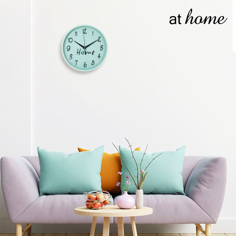 Just Home Pastel Silent Analog Wall Clock 9.8”