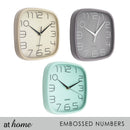 Jari Square Silent Wall Clock 9” inches