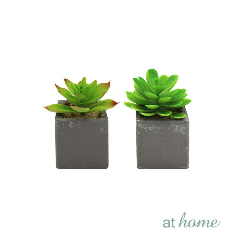 Set of 2 Lorelei Artificial Potted Plant