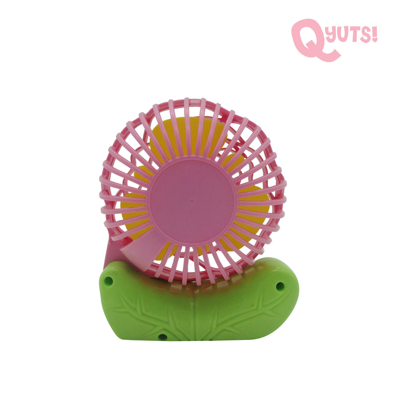 Rose Rechargeable Mini Fan With Foldable Holder