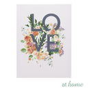 Set of 2 Love Home Hope Flowers Canvas Wall Art