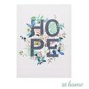 Set of 2 Love Home Hope Flowers Canvas Wall Art