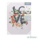 Set of 2 Love Home Hope Flowers Canvas Wall Art