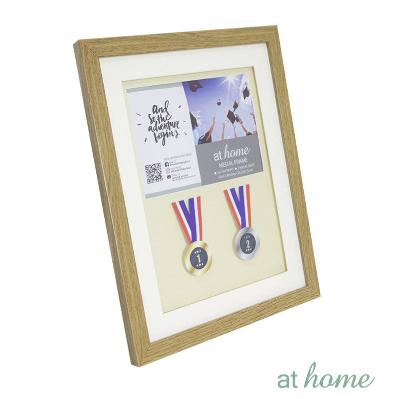 Medal Picture Frame – 2 Medals & 5x7 Photo - Sunstreet