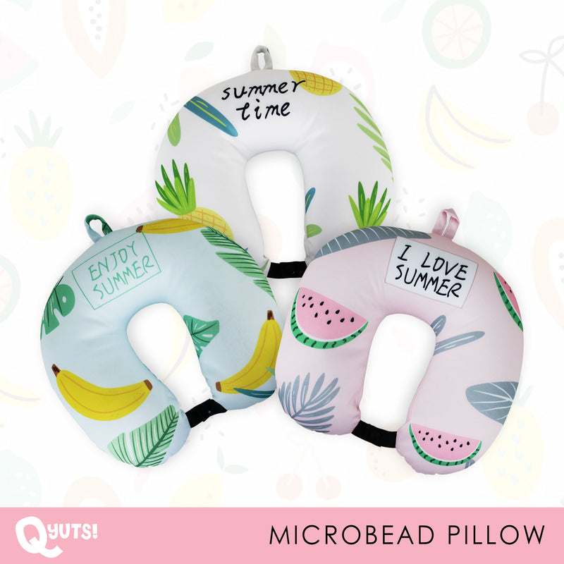 Microbeads Travel Neck Pillow Fruit Design