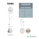 Slim Folding Desk Touch Lamp with Dimmer - Sunstreet