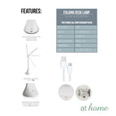 Slim Folding Desk Touch Lamp with Dimmer - Sunstreet