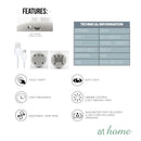 Flexible 13 Inches Desk Touch Lamp with Dimmer