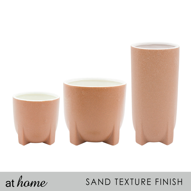 Textured Terracotta Ceramic Vase