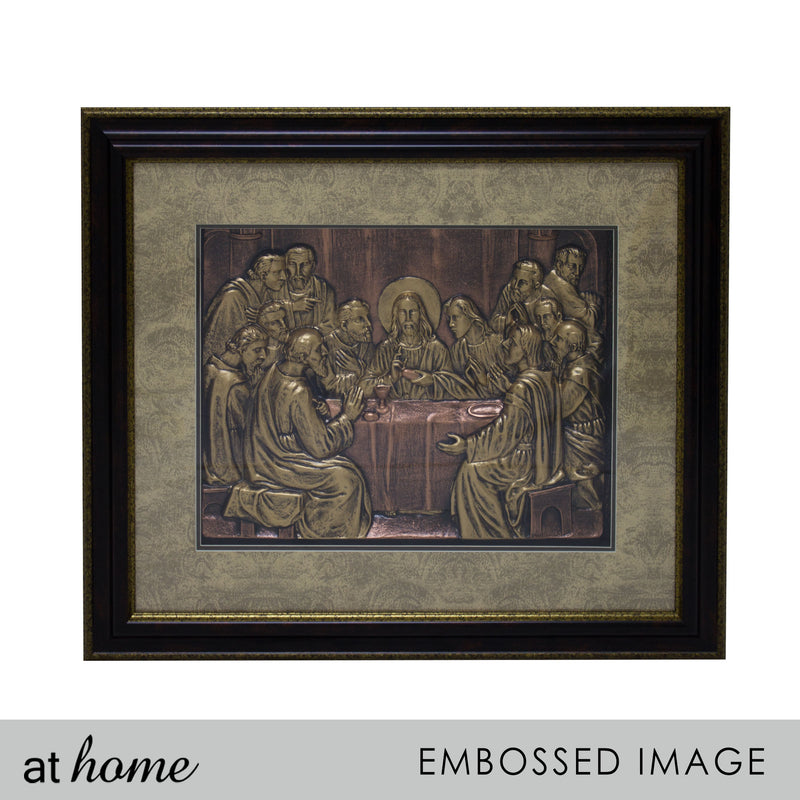 Last Supper Jesus Christ 3D Wall Decoration Frame Medium