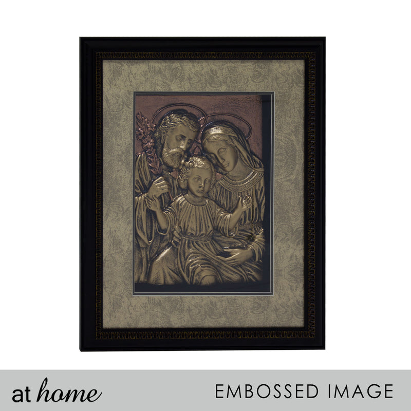 Holy Family Mother Mary Baby Jesus Christ Joseph 3D Wall Decoration Frame