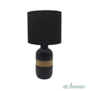 Glaiza Ceramic Table Lamp Linen Shade - Sunstreet