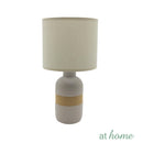 Glaiza Ceramic Table Lamp Linen Shade - Sunstreet