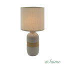 Glaiza Ceramic Table Lamp Linen Shade - Sunstreet