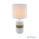 Glaiza Ceramic Table Lamp Linen Shade - Sunstreet